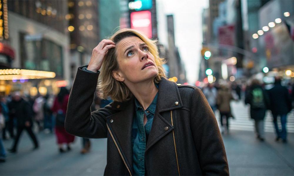 woman looking confused